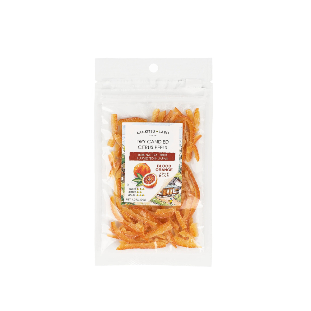 Kankitsu Labo Dried Candied Blood Orange Peels 30g