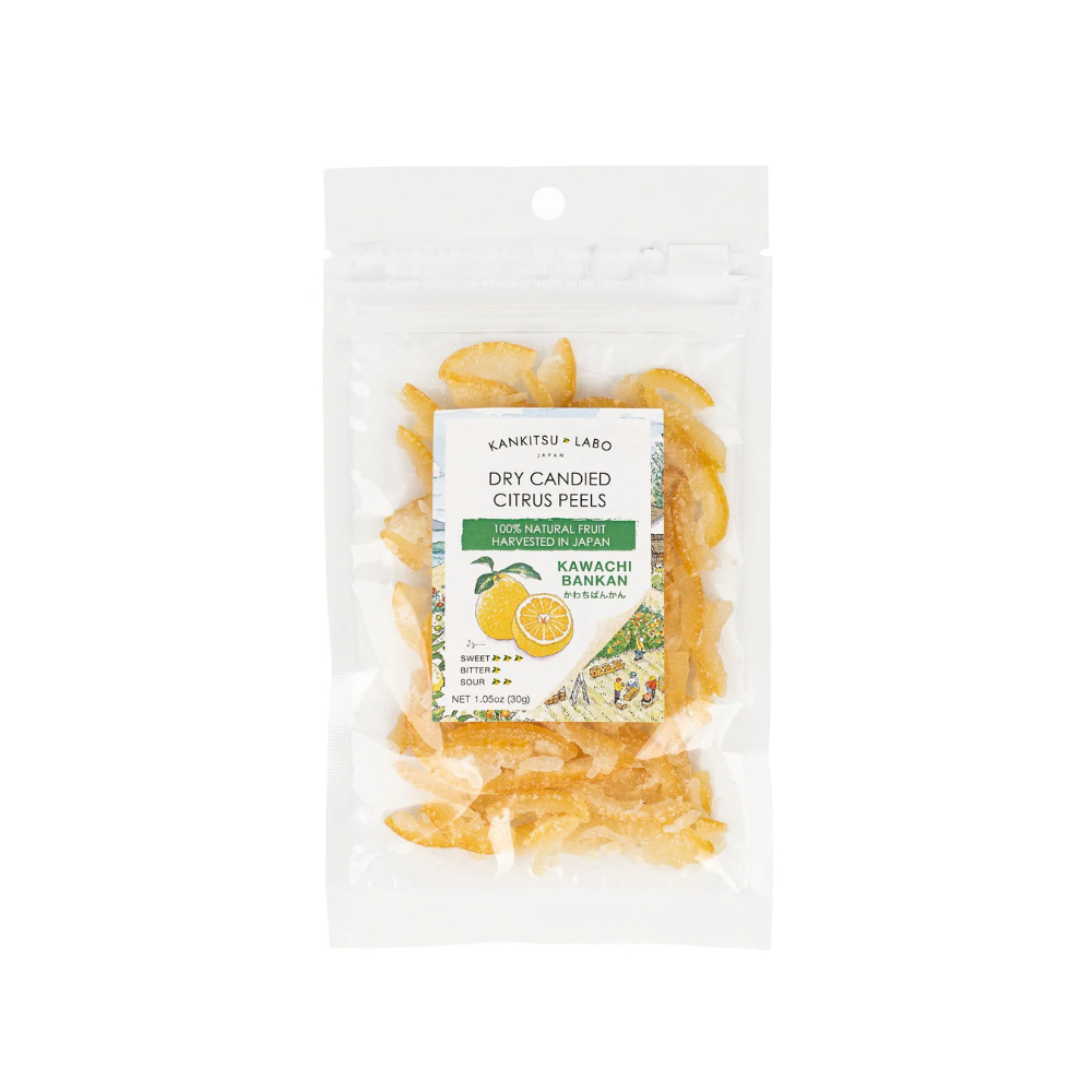 Kankitsu Labo Dried Candied Kawachi Bankan Peels 30g
