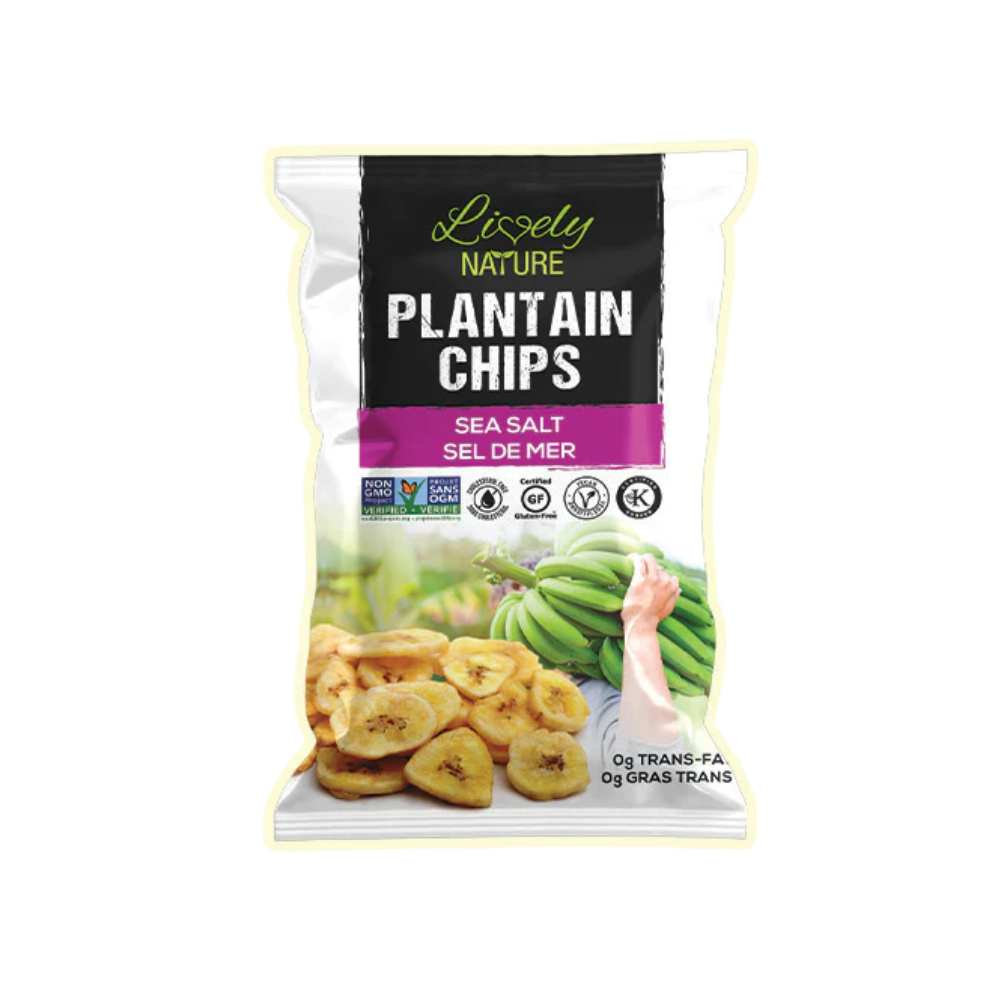 Lively Nature Plantain Chips With Sea Salt 85g