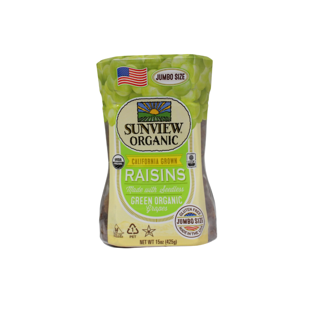 Org Green Seedless Raisins 425g