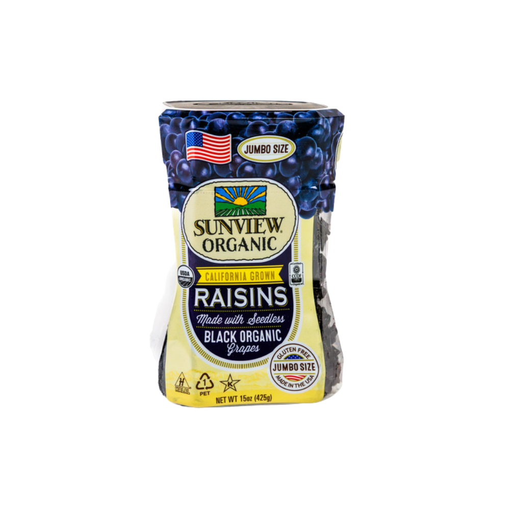 Organic Black Seedless Raisins 425g