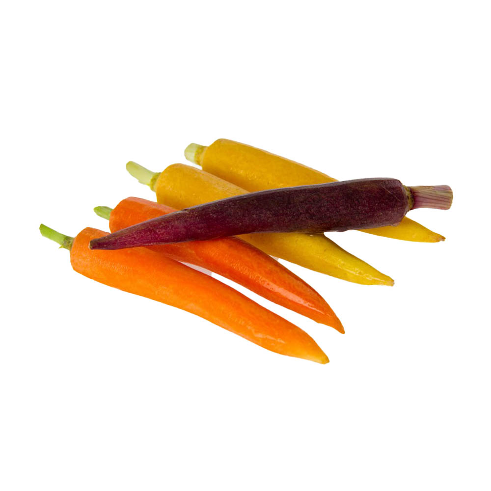 Peeled Rainbow Carrots 1lb