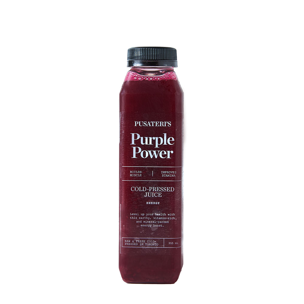 Pusateri'S Purple Power Cold Pressed Energy Juice 355ml