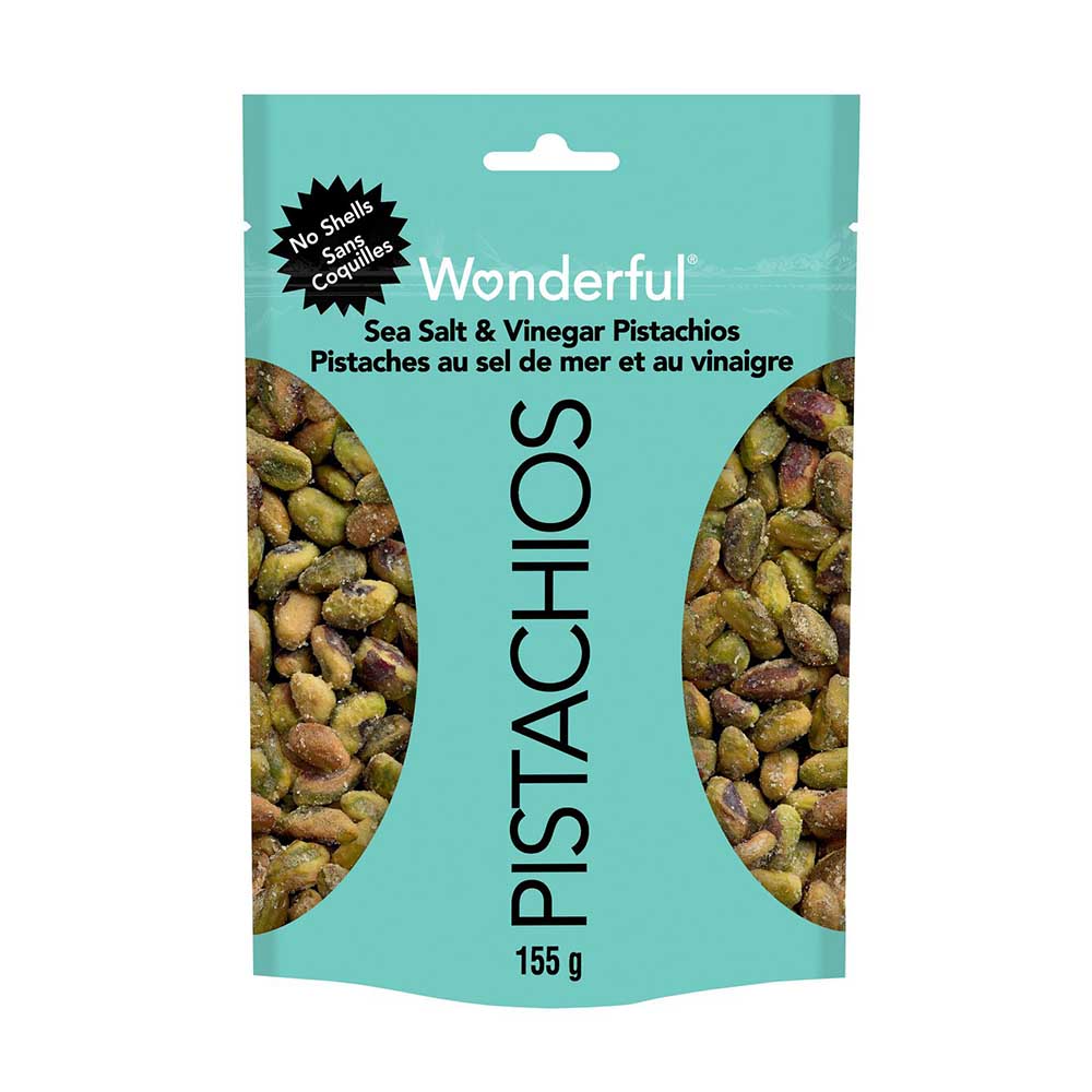 Wonderful Salt & Vinegar Pistachios 155G 1ea