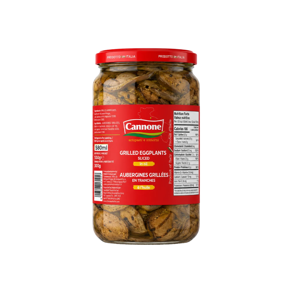 Cannone Grilled Sliced Eggplants 580Ml