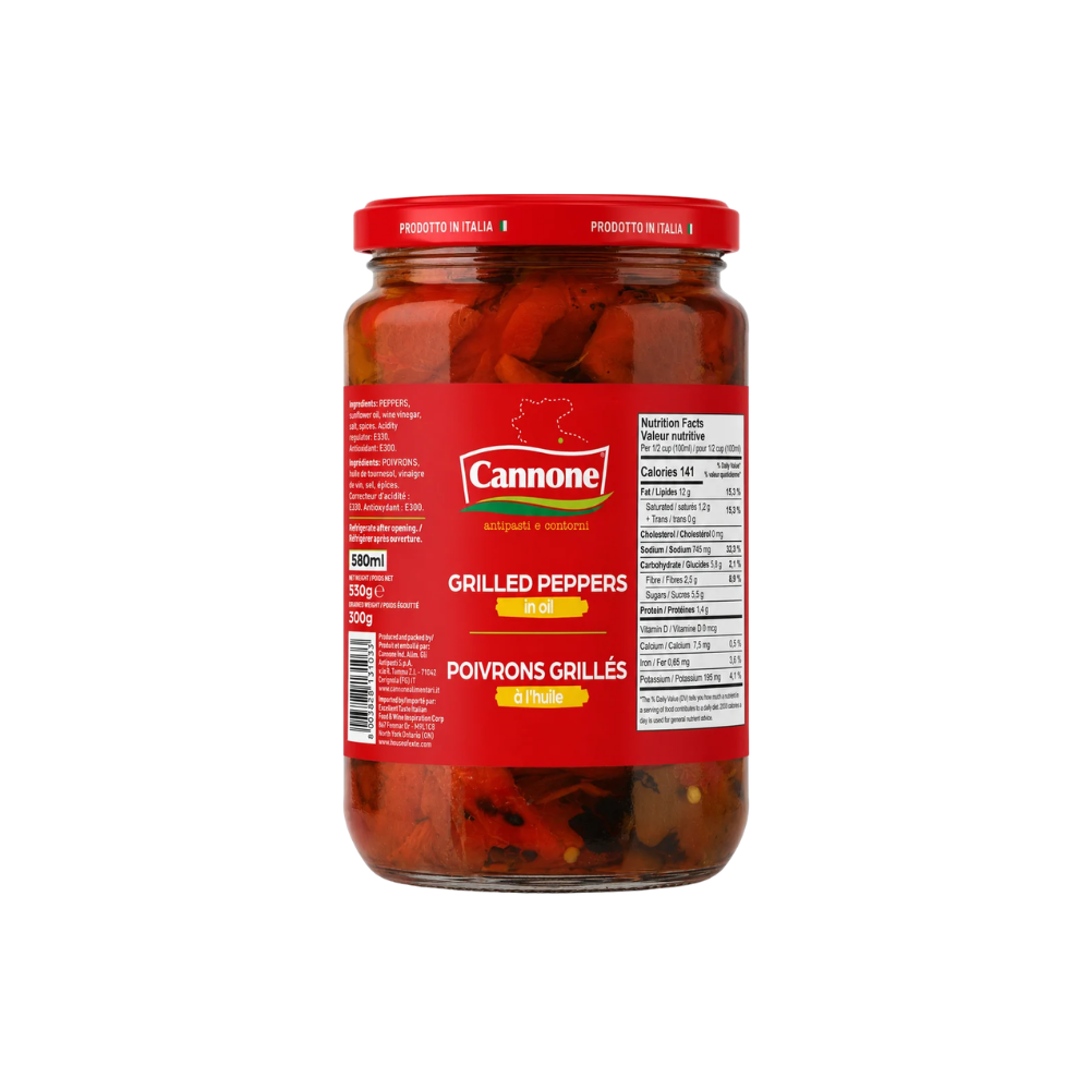 Cannone Grilled Peppers 580Ml