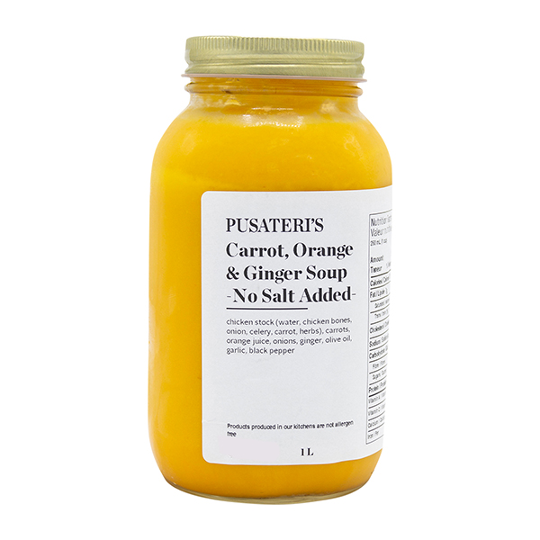 Carrot, Orange And Ginger Soup 1lt