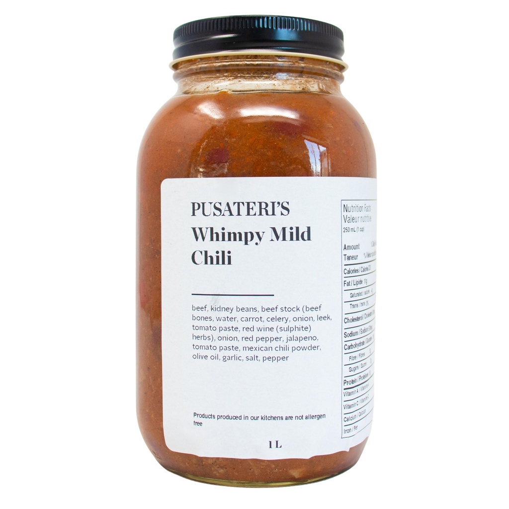 Whimpy Mild Chili 1lt