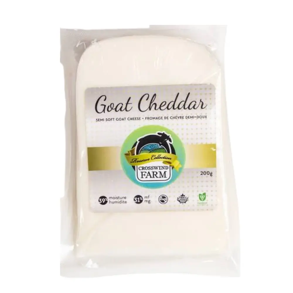 Crosswind Goat Cheddar Cheese 200G