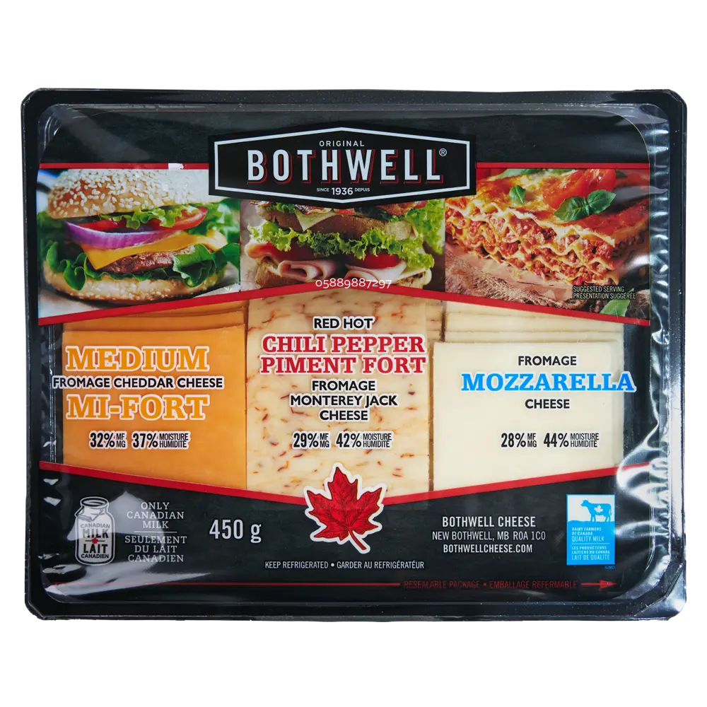 Bothwell  Sliced Varitey Pack Cheese 450G