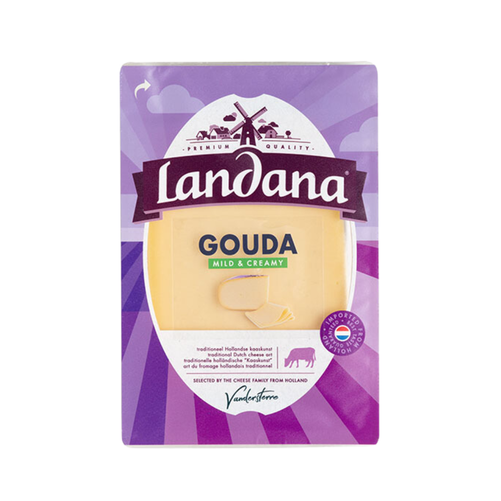 Landana Sliced Mild Gouda Cheese 150G