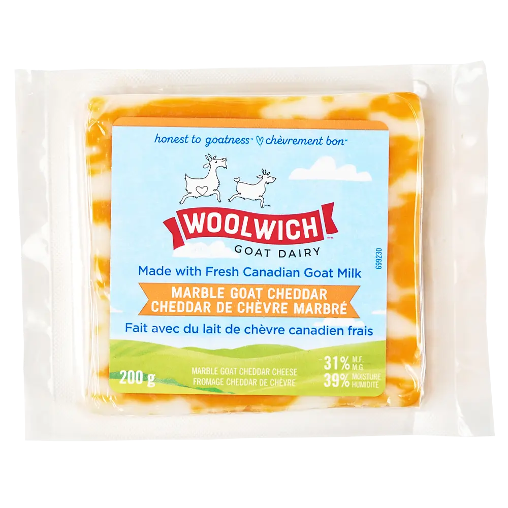 Woolwich  Marble Goat Cheddar Cheese 200G