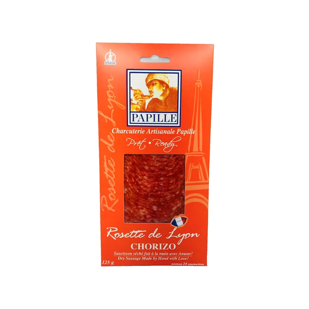 Papille Sliced Chorizo Sausage 125G