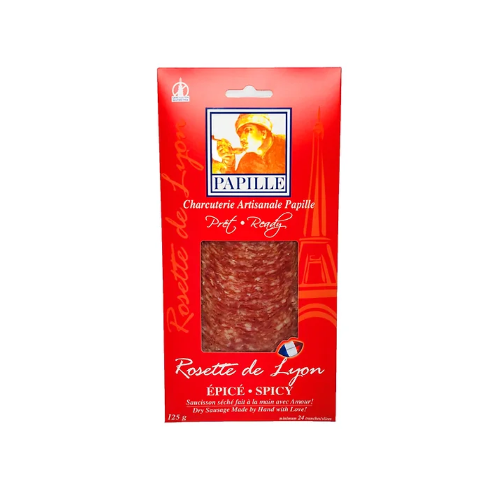 Papille Sliced Rosette Spicy Sausage 125G