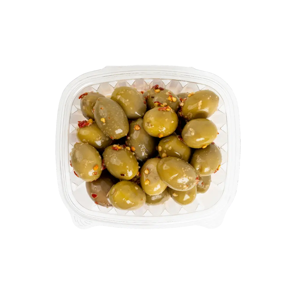 Pusateri's Spicy Green Olives 0.65Lb