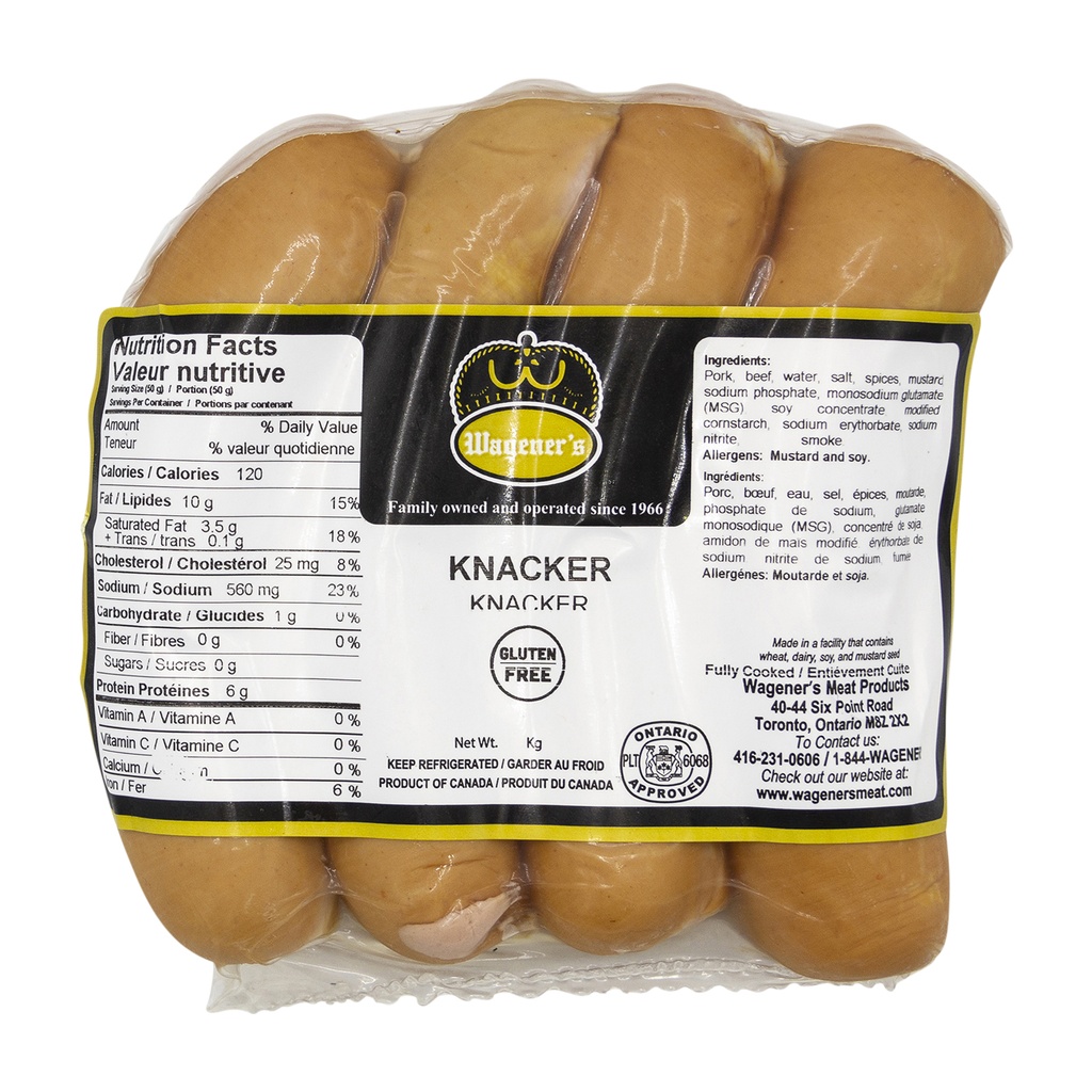 Wagener's Knacker 4-Pack 1.3lb
