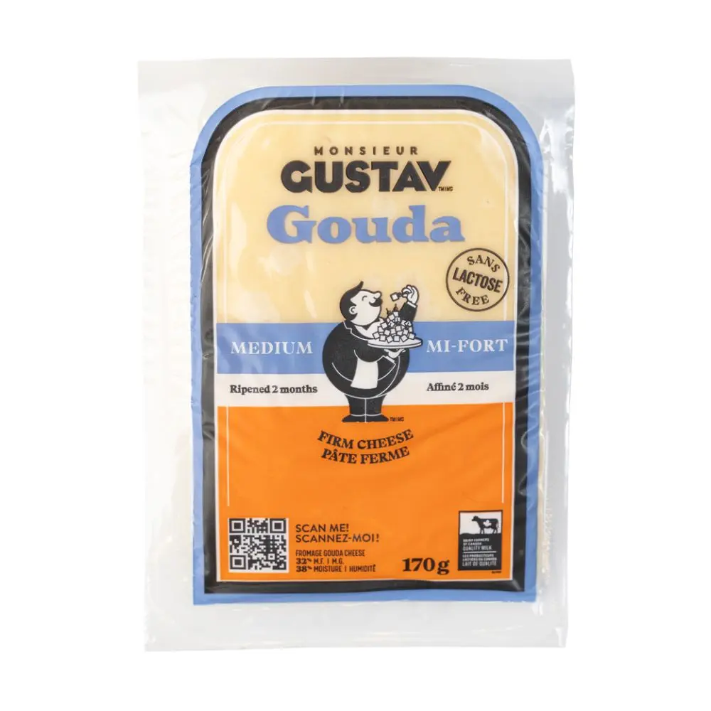 Gustav Gouda Medium Lactose Free 170g