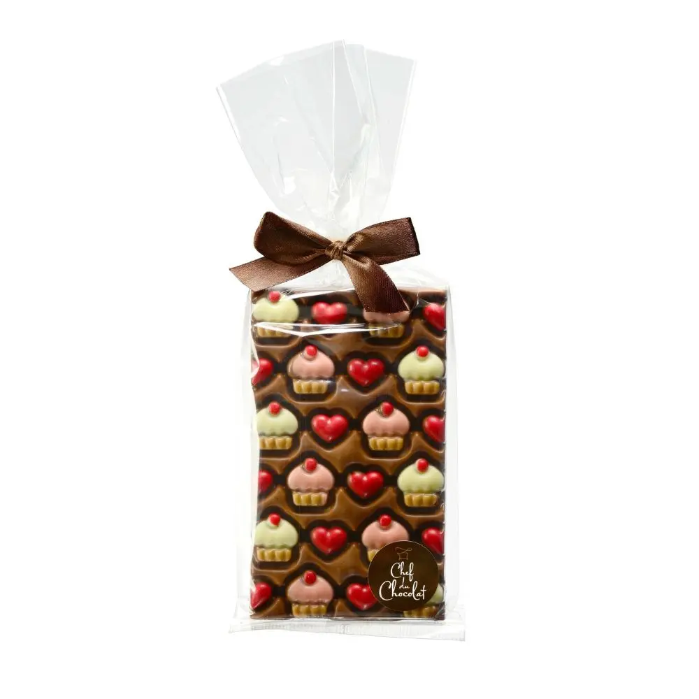 Van Ham Heart & Cupcake Chocolate Bar 150G