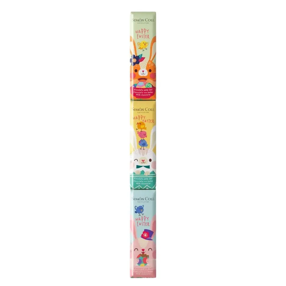 Simon Coll Trio Milk Chocolate Easter Bar 54G