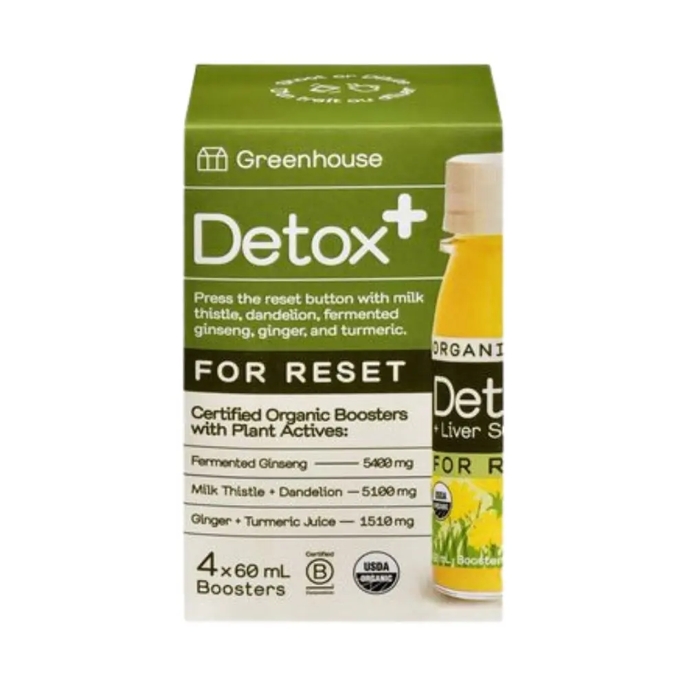 Greenhouse Detox Pack 4 X 60ml