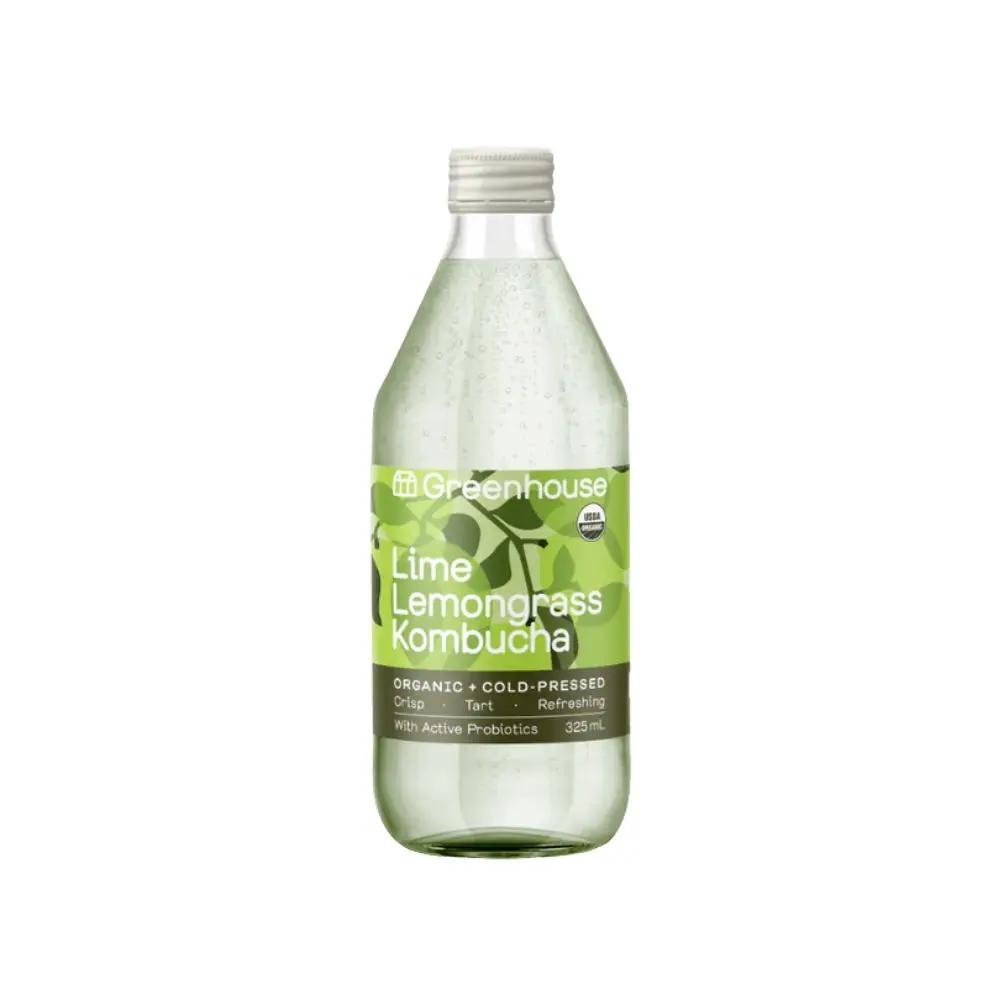 Greenhouse Lime Lemongrass Kombucha 325ml