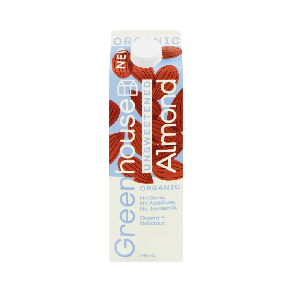 Greenhouse Unsweetened Almond Milk 946ml