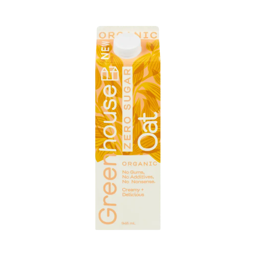 Greenhouse Zero Sugar Oat Milk 946ml