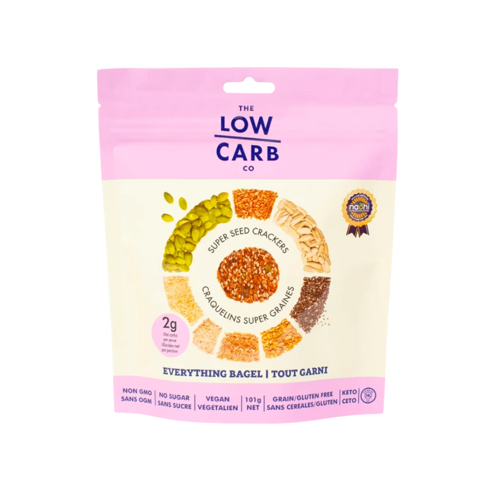The Low Carb Co. Everything Bagel Super Seed Crackers 101G