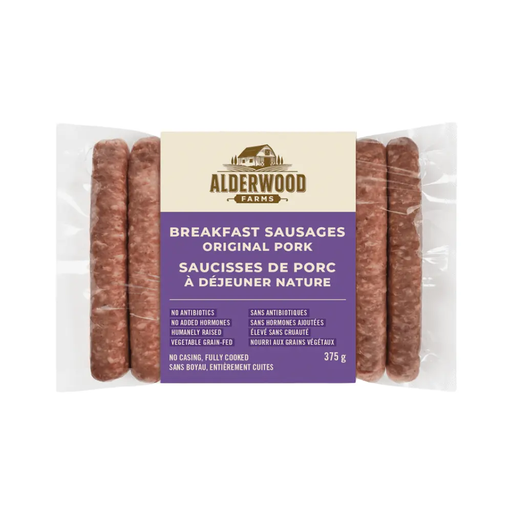Alderwood Farms Original Pork Breakfast Sausage 375G
