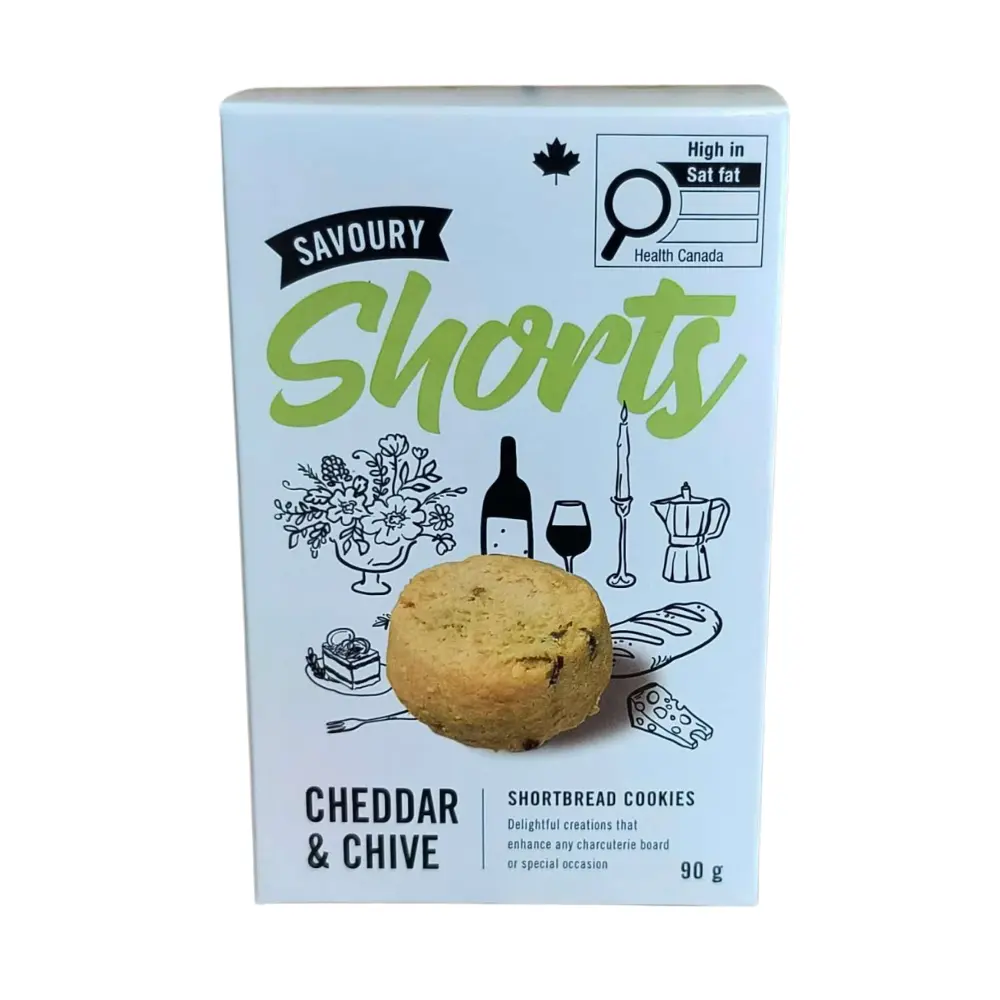 Cookie It Up Cheddar & Chive Savoury Shortbread 90G