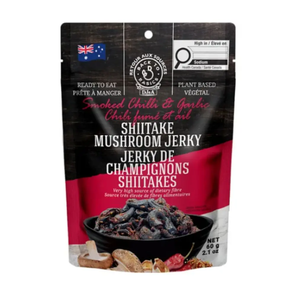 Dj&A Chili & Garlic Shiitake Jerky 60G