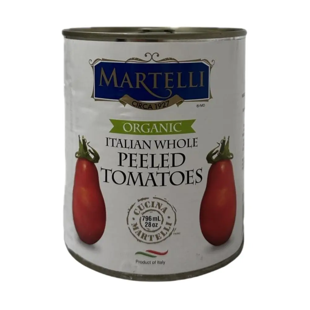 Martelli Organic Italian Peeled Whole Tomato 796Ml