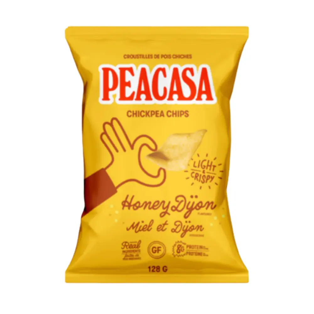 Peacasa Honey Dijon Chickpea Chips 128G