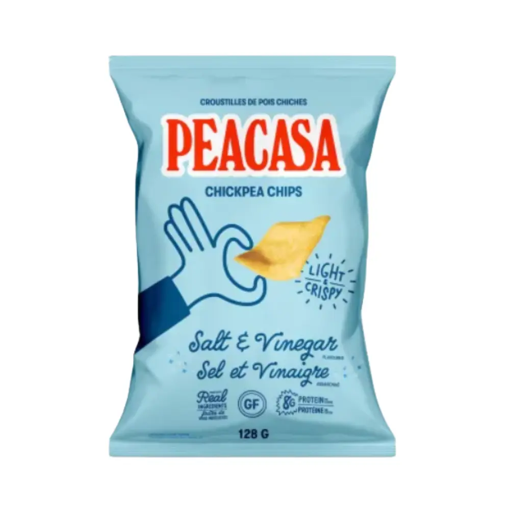 Peacasa Salt Vinegar Chickpea Chips 128G