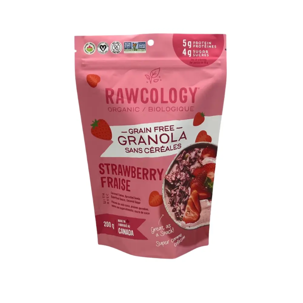Rawcology Strawberry Grain Free Granola 200G