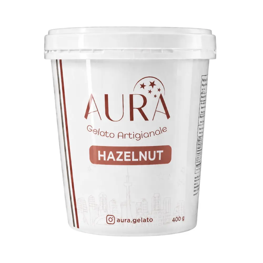 Aura Gelato Artigianale  Hazelnut Gelato 400G