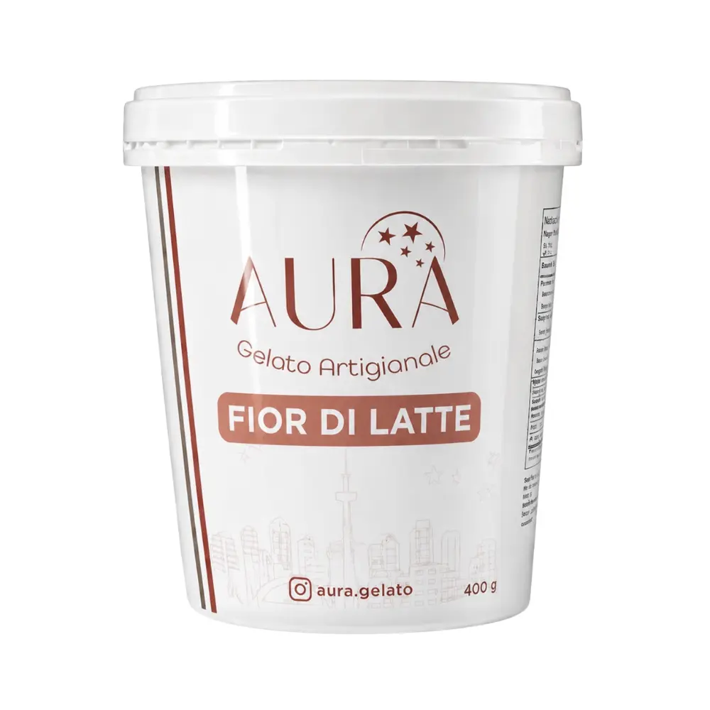 Aura Gelato Artigianale  Fior Di Latte Gelato 400G