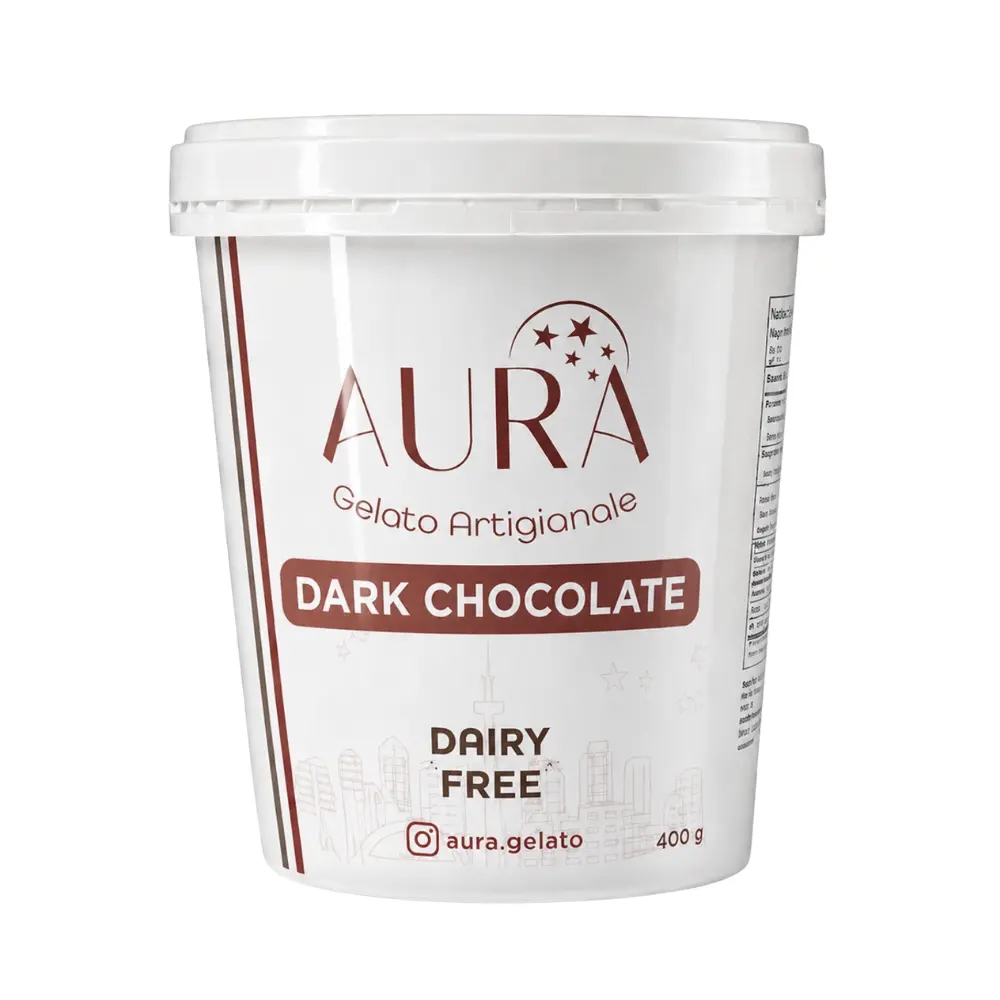 Aura Gelato Artigianale  Dark Chocolate Sorbet 400G