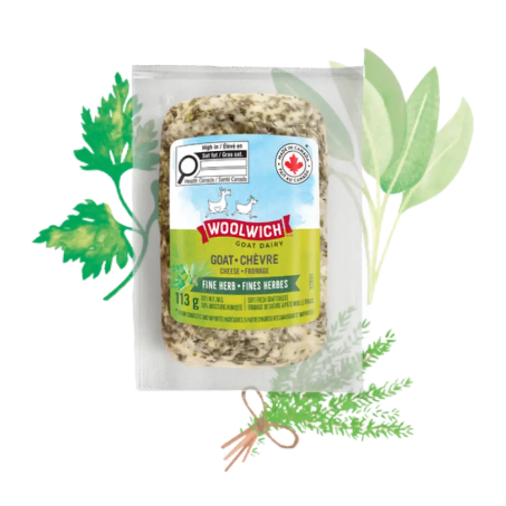 Woolwich Soft Fresh Goat Cheese With Fine Herbs 113G