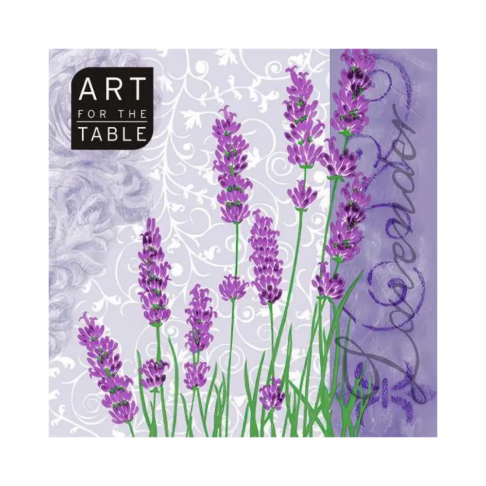 Art For The Table Lavender 13In Napkins 20Pc