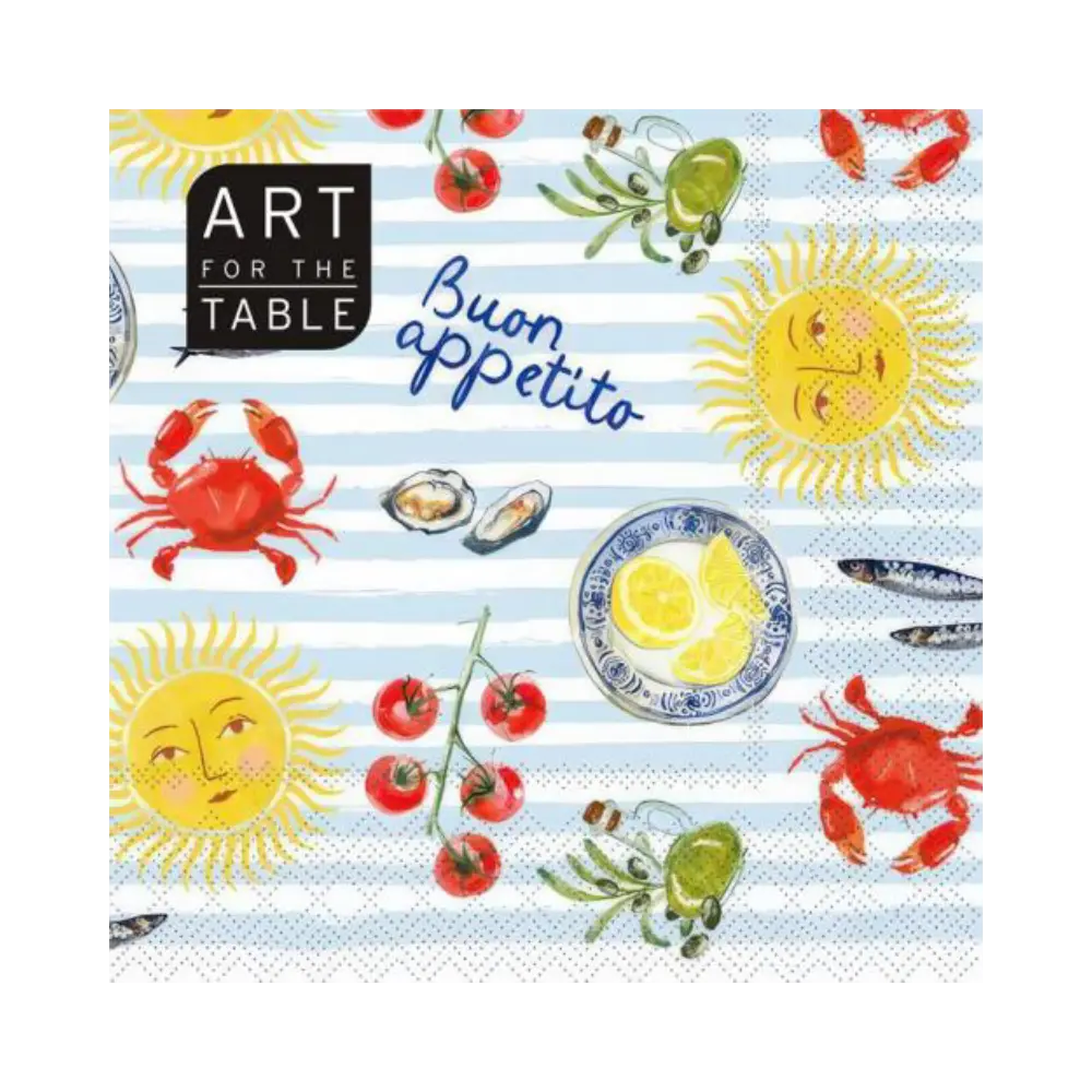 Art For The Table Buon Appetito 13In Napkins 20Pc