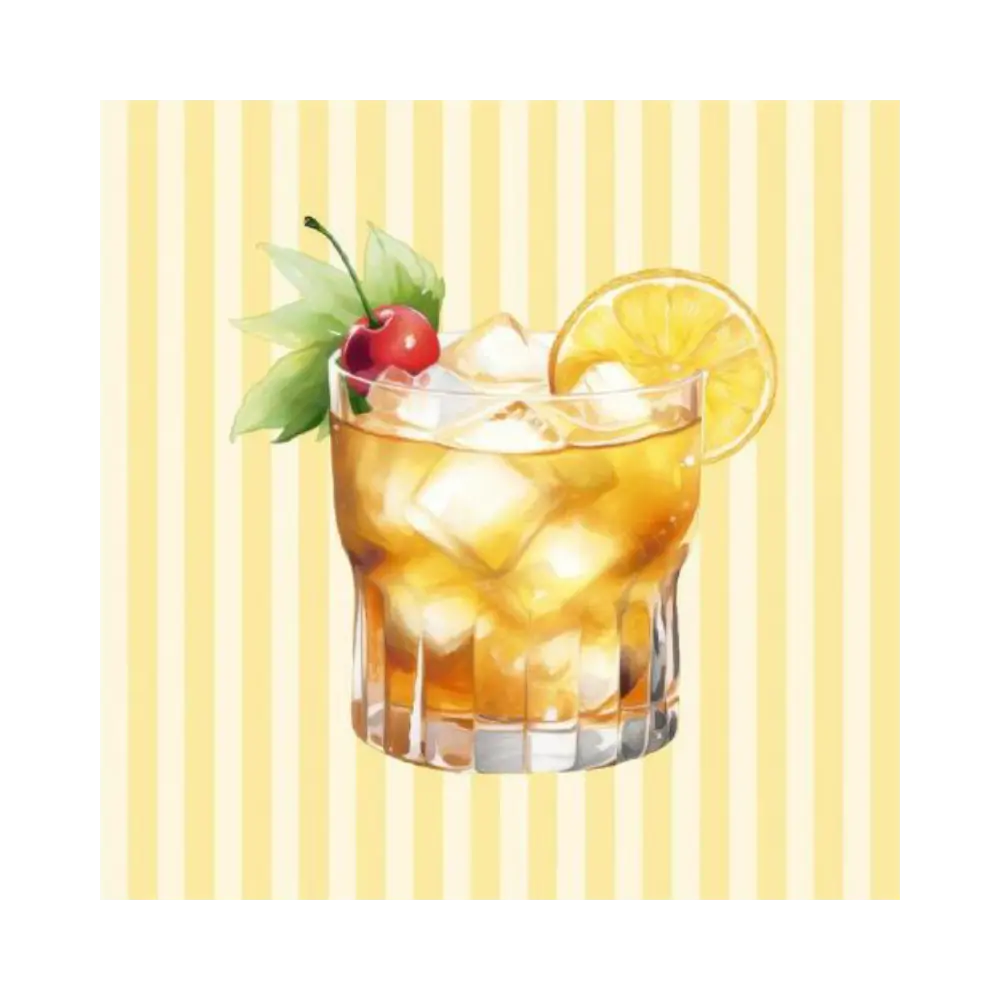 Art For The Table Citrus Spritz 13In Napkins 20Pc