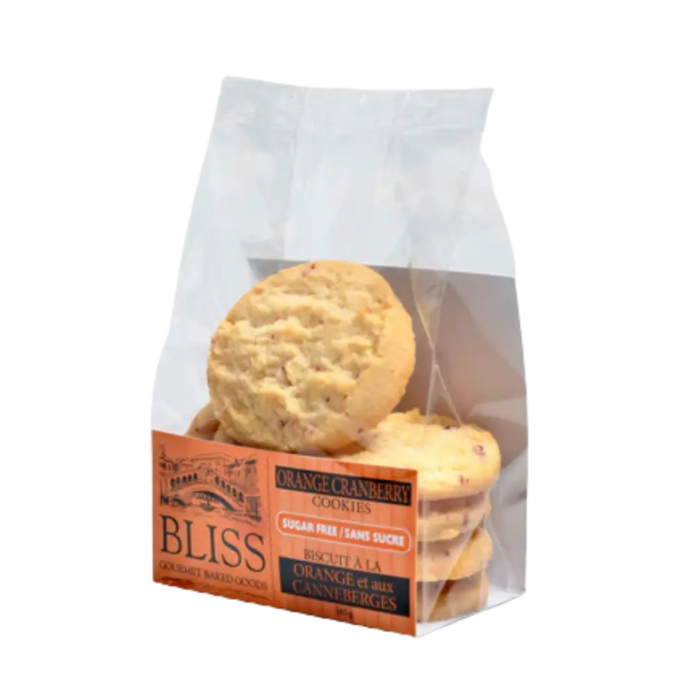 Bliss Sugar Free Orange Cranberry Cookies 165G