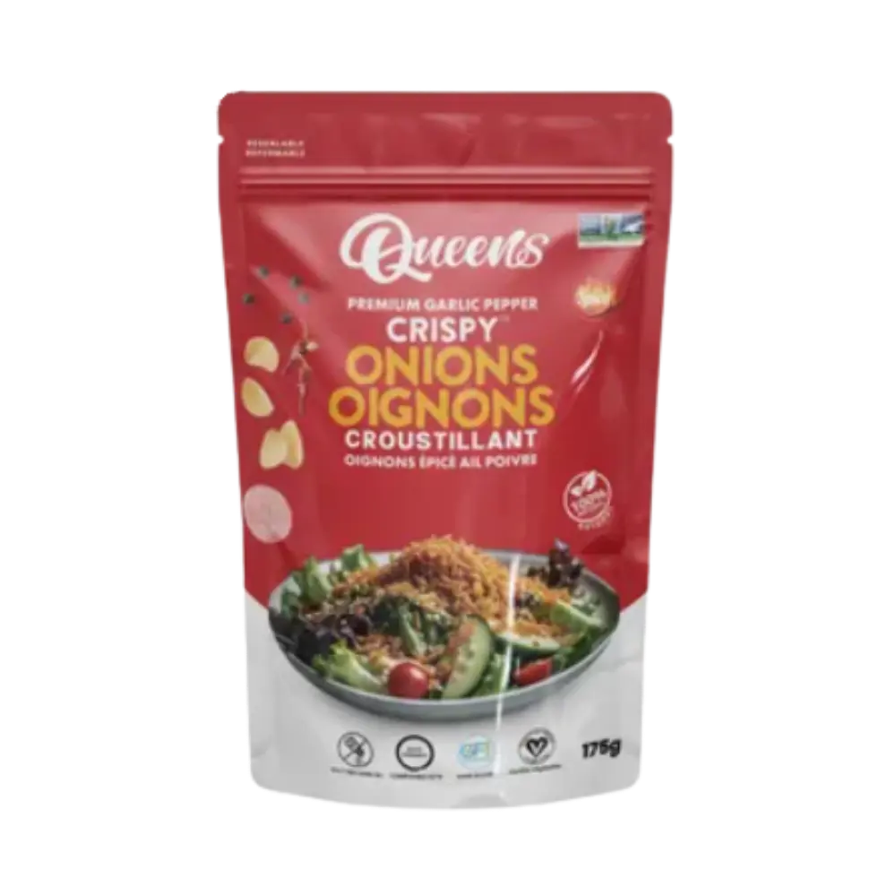 Queen's Premium Garlic Pepper Crispy Onion 175G