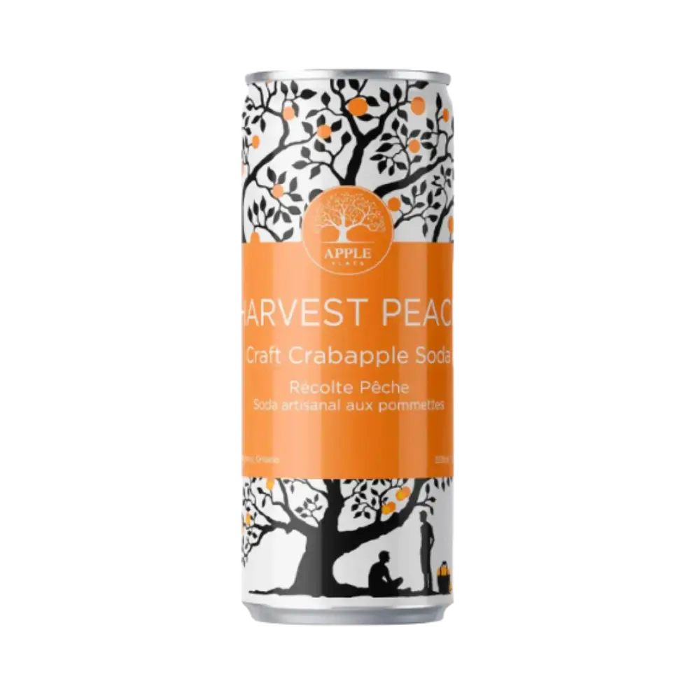 Appleflats Harvest Peach Craft Crabapple Soda 355Ml