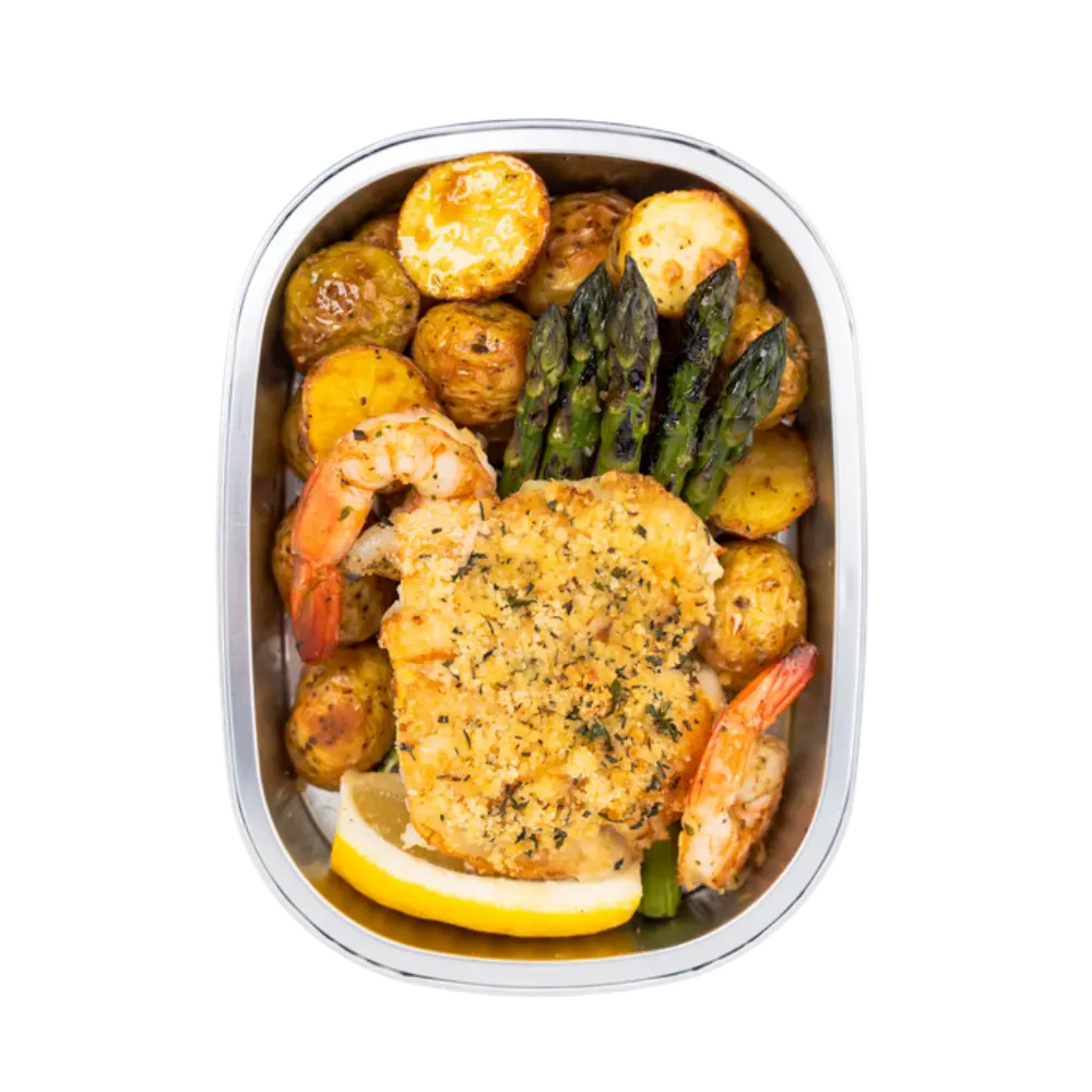 Almond Crusted Sole Dinner With Lemon Cream 454G