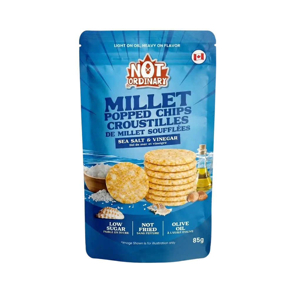 Not Ordinary Chips Sea Salt & Vinegar Millet Chips 85G