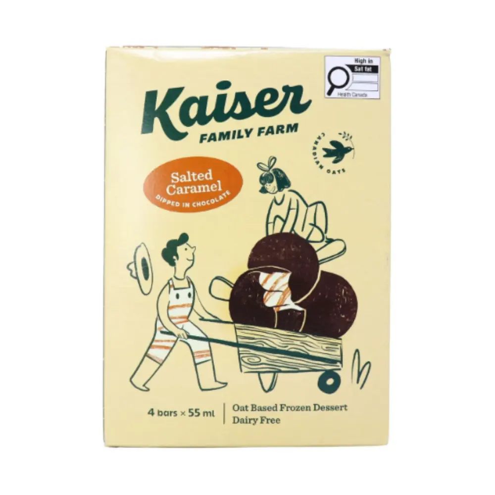 Kaiser Family Farm Salted Caramel Oat Based Frozen Bars Dipped In Chocolate 55Ml