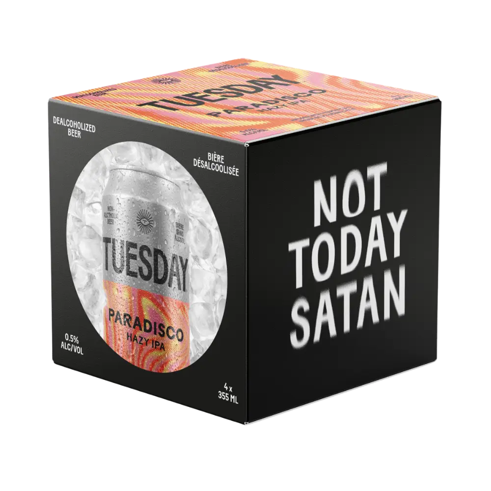 Tuesday Brewing Paradisco Hazy Ipa Dealcoholized Beer 4X 355Ml