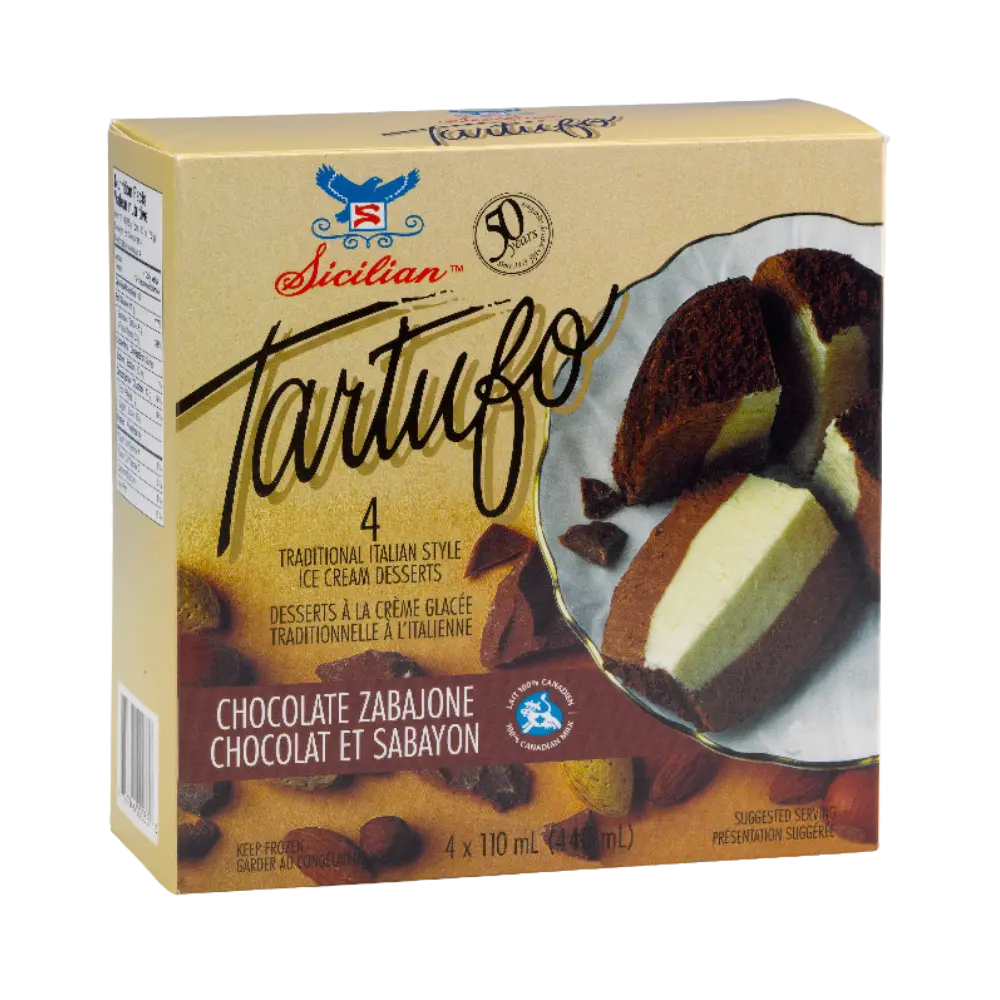 Sicilian Chocolate Zabajone Tartufo 4Ea
